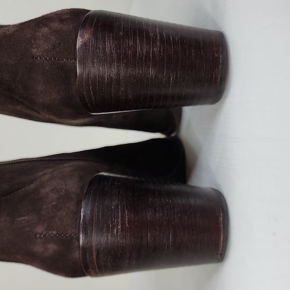 TRASK Tinsley Brown Suede Ankle Booties Size 9M - Picture 6 of 16